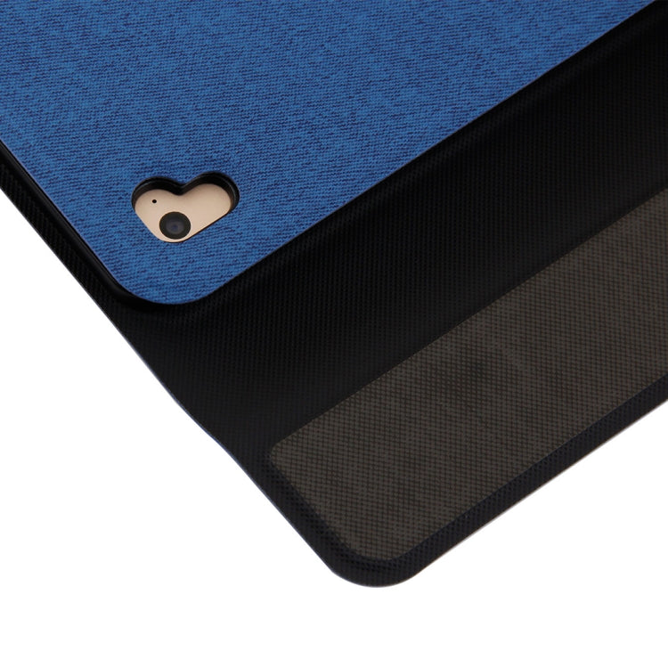 3018 Detachable Bluetooth 3.0 Aluminum Alloy Keyboard + Imitation Cloth Texture Leather Tablet Case for iPad Air / Air 2 / iPad Pro 9.7 inch, with Sleep / Water Repellent Function(Blue) - free shipping - PMC TechLife - Order now!