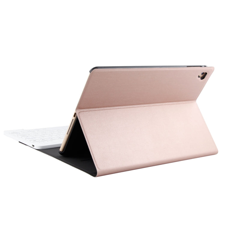 FT-1030 Bluetooth 3.0 ABS Brushed Texture Keyboard + Skin Texture Leather Tablet Case for iPad Air / Air 2 / iPad Pro 9.7 inch, with Three-gear Angle Adjustment / Magnetic / Sleep Function (Pink) - For iPad Pro by PMC TechLife | Online Shopping South Africa | PMC TechLife