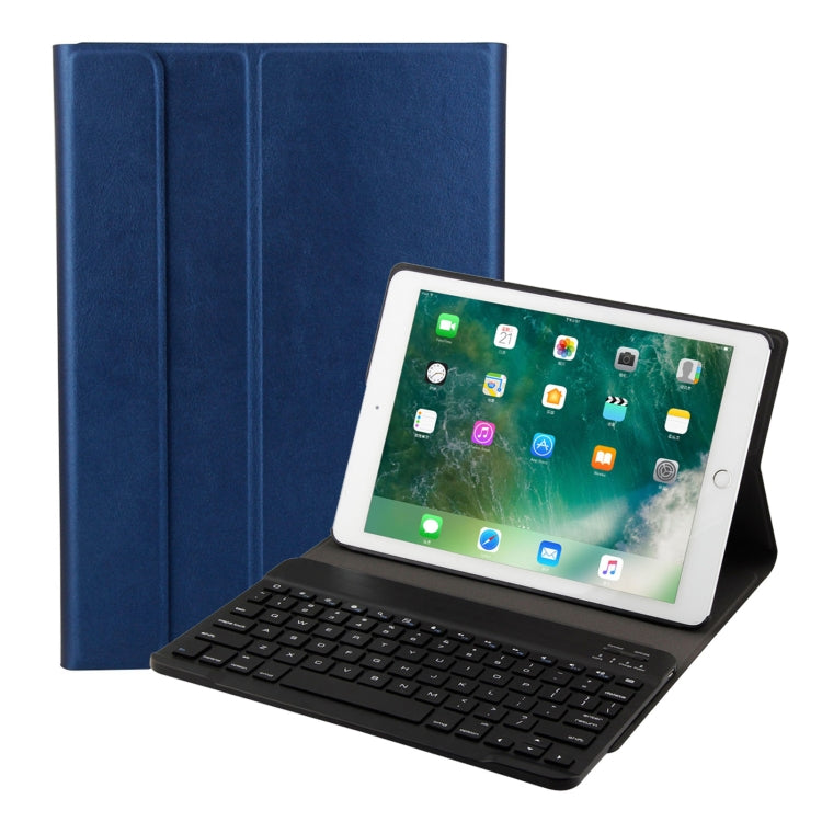 FT-1030 Bluetooth 3.0 ABS Brushed Texture Keyboard + Skin Texture Leather Tablet Case for iPad Air / Air 2 / iPad Pro 9.7 inch, with Three-gear Angle Adjustment / Magnetic / Sleep Function (Blue) - For iPad Pro by PMC TechLife | Online Shopping South Africa | PMC TechLife