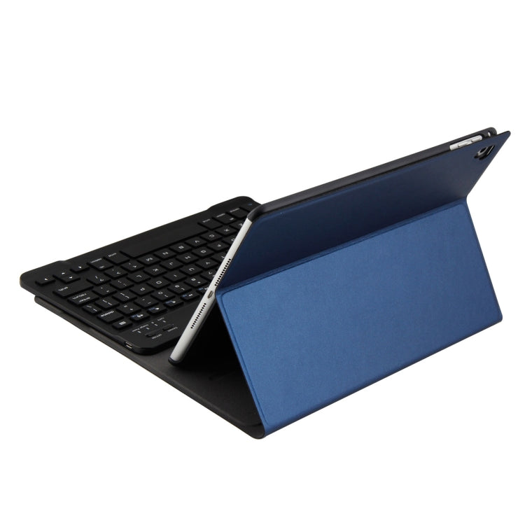 FT-1030 Bluetooth 3.0 ABS Brushed Texture Keyboard + Skin Texture Leather Tablet Case for iPad Air / Air 2 / iPad Pro 9.7 inch, with Three-gear Angle Adjustment / Magnetic / Sleep Function (Blue) - For iPad Pro by PMC TechLife | Online Shopping South Africa | PMC TechLife
