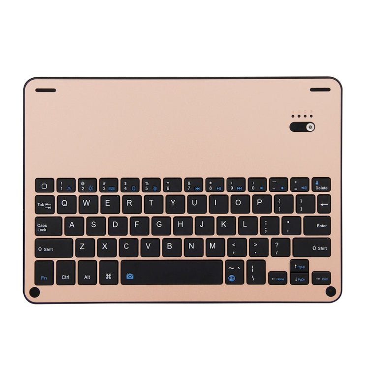 FT-1038B Detachable Bluetooth 3.0 Aluminum Alloy Keyboard + Lambskin Texture Leather Tablet Case for iPad Air / Air 2 / iPad Pro 9.7 inch, with Water Repellent / Three-gear Angle Adjustment / Magnetic / Sleep Function (Gold) - For iPad Pro by PMC TechLife | Online Shopping South Africa | PMC TechLife