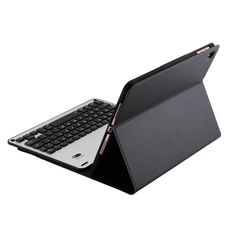 FT-1038E Detachable Bluetooth 3.0 Aluminum Alloy Keyboard + Lambskin Texture Leather Tablet Case for iPad Air / Air 2 / iPad Pro 9.7 inch, with Pen Slot / Water Repellent / Three-gear Angle Adjustment / Magnetic / Sleep Function (Black Silver) - free shipping - PMC TechLife - Order now!