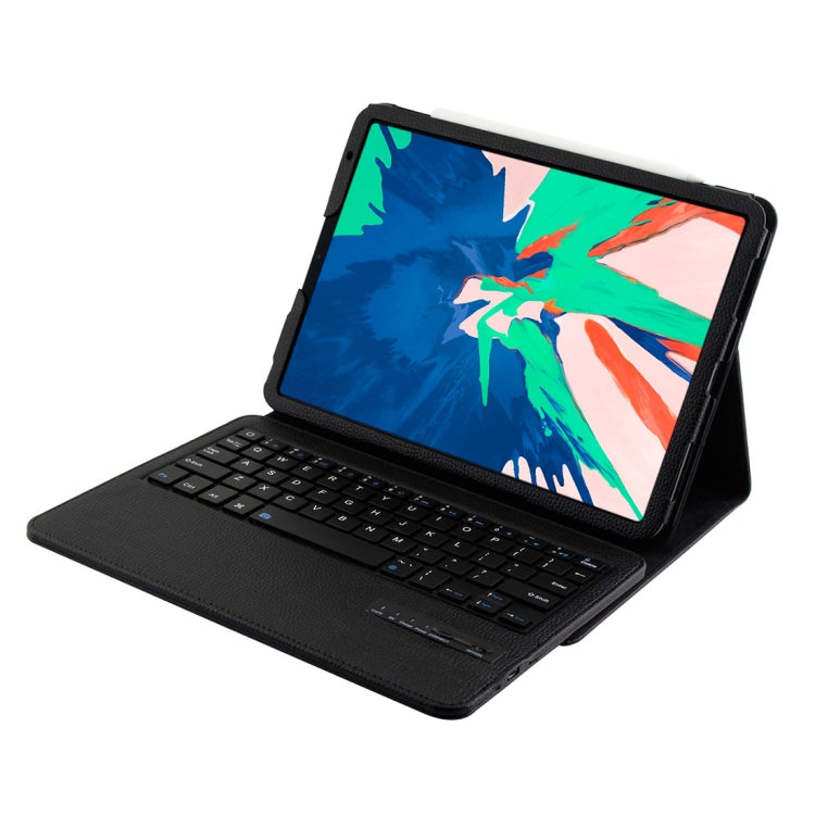 IP011 Detachable Bluetooth 3.0 ABS Keyboard + Litchi Texture Leather Tablet Case for iPad Pro 11 inch (2018), with Sleep Function (Black) - free shipping - PMC TechLife - Order now!