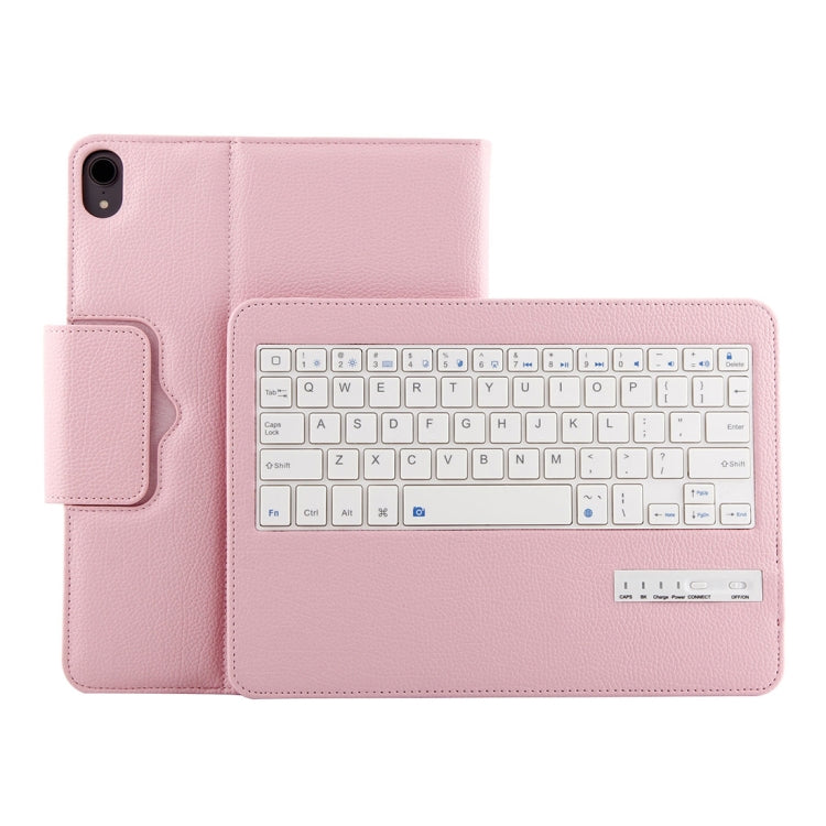 IP011 Detachable Bluetooth 3.0 ABS Keyboard + Litchi Texture Leather Tablet Case for iPad Pro 11 inch (2018), with Sleep Function (Pink) - For iPad Pro by PMC TechLife | Online Shopping South Africa | PMC TechLife