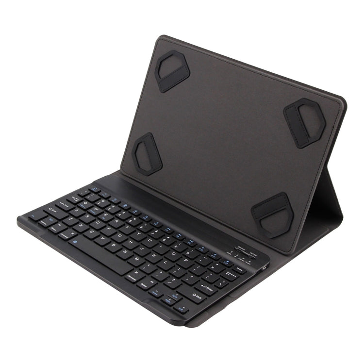 TY-1031 Universal Bluetooth 3.0 ABS Brushed Texture Keyboard + Leather Tablet Case for iOS, Windows, Android Tablet PC Between 9-10.5 inch(Black) - For iPad Pro by PMC TechLife | Online Shopping South Africa | PMC TechLife