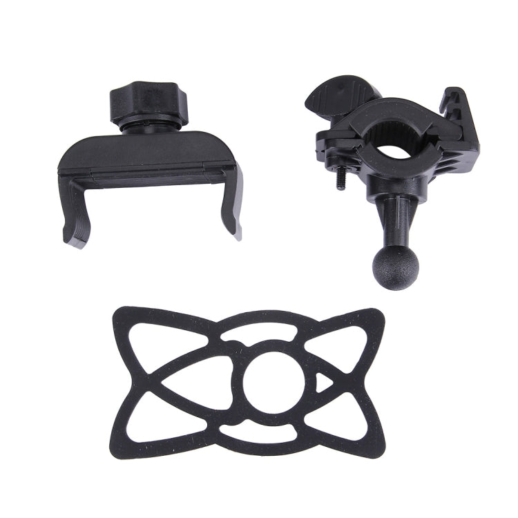 360 Degree Rotation Bicycle Phone Holder with Flexible Stretching Clip for iPhone 7 & 7 Plus / iPhone 6 & 6 Plus / iPhone 5 & 5C & 5s(Black) - Holders by PMC TechLife | Online Shopping South Africa | PMC TechLife | Buy Now Pay Later Mobicred