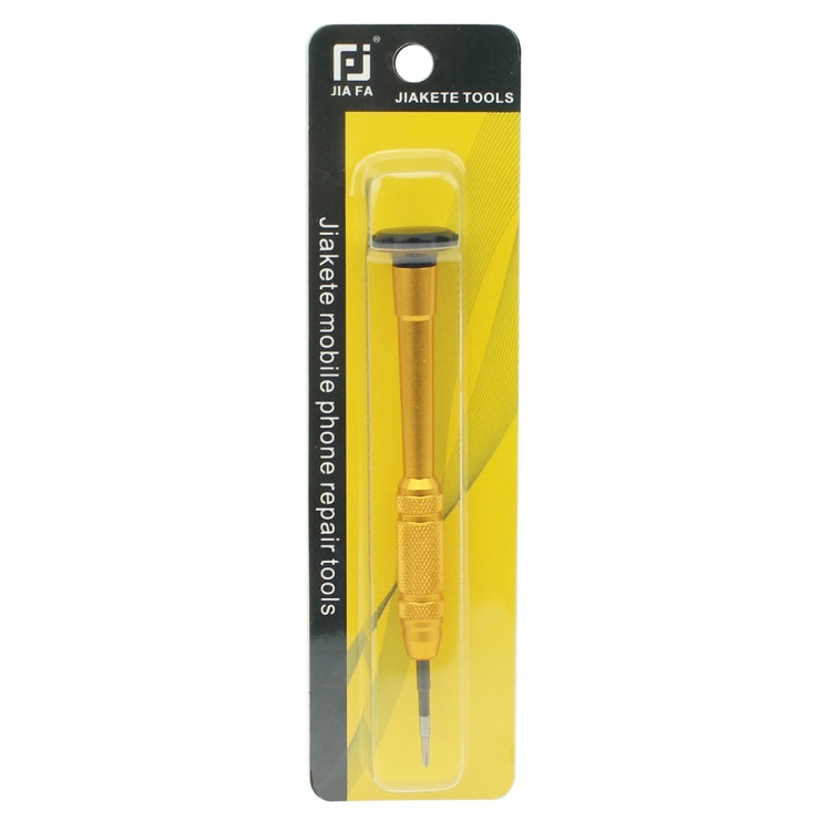 JIAFA JF-609-0.8 Pentalobe 0.8 Screwdriver for iPhone Charging Port Screws(Gold) - Screwdriver by JIAFA | Online Shopping South Africa | PMc TechLife | Buy Now Pay Later Mobicred