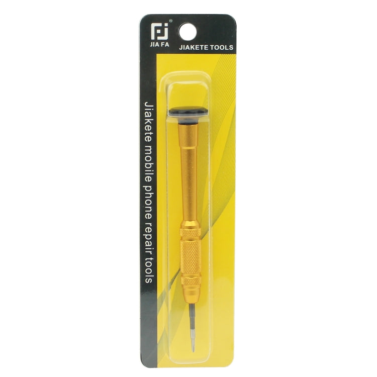 JIAFA JF-609-2.5 Hollow Cross Tip 2.5 Middle Bezel Repair Screwdriver(Gold) - free shipping - PMC TechLife - Order now!