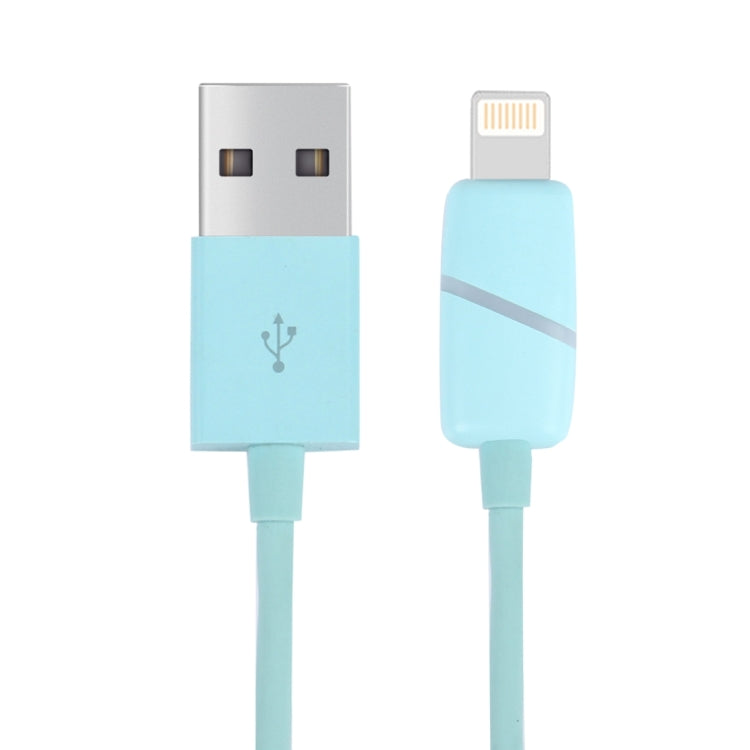 1m Circular Bobbin Gift Box Style 8 Pin to USB Data Sync Cable with Indicator for iPhone, iPad(Blue) - free shipping - PMC Jewellery - Order now!