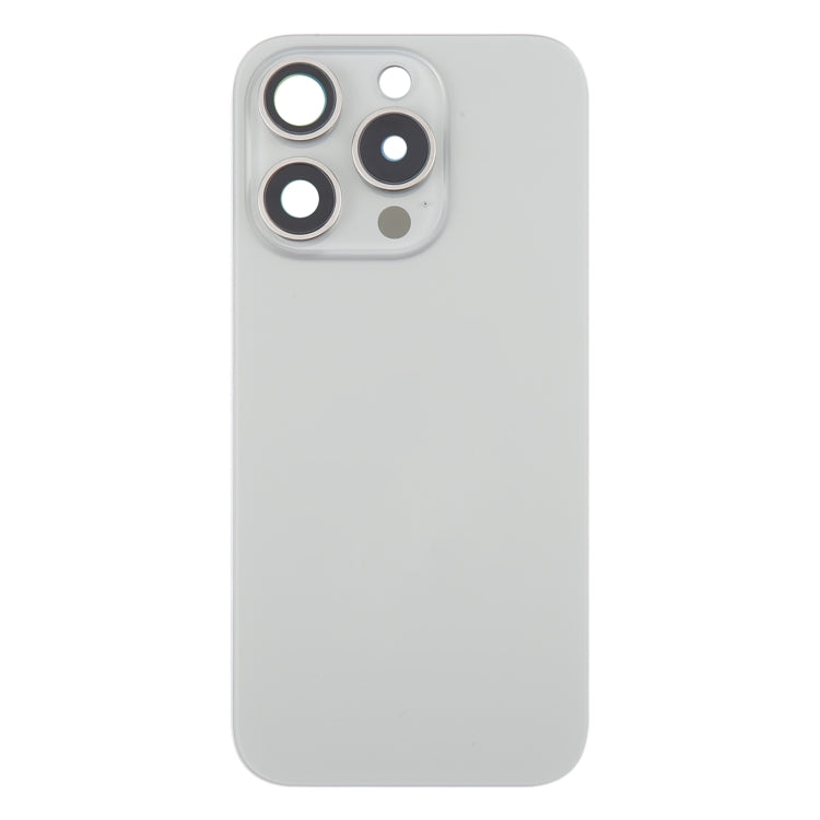 For iPhone 16 Pro Max Original Glass Battery Back Cover with Camera Lens Cover + MagSafe Magnet(Silver) - Back Cover by PMC Jewellery | Online Shopping South Africa | PMC Jewellery | Buy Now Pay Later Mobicred