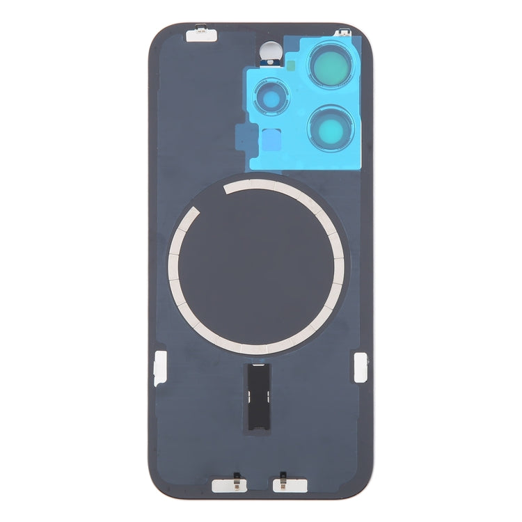 For iPhone 16 Pro Max Original Glass Battery Back Cover with Camera Lens Cover + MagSafe Magnet(Silver) - Back Cover by PMC Jewellery | Online Shopping South Africa | PMC Jewellery | Buy Now Pay Later Mobicred
