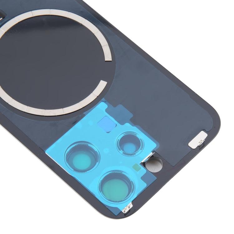 For iPhone 16 Pro Max Original Glass Battery Back Cover with Camera Lens Cover + MagSafe Magnet(Silver) - Back Cover by PMC Jewellery | Online Shopping South Africa | PMC Jewellery | Buy Now Pay Later Mobicred