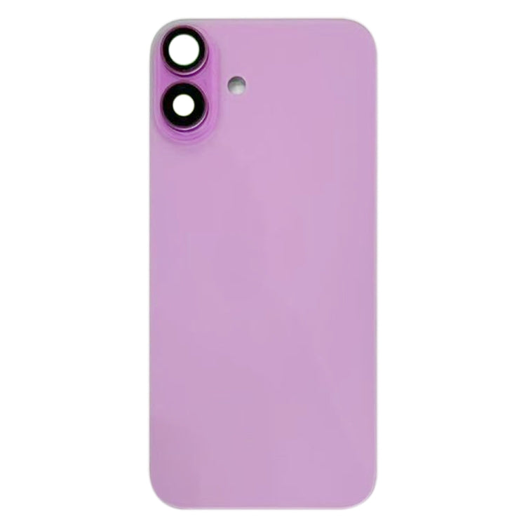 For iPhone 16 Battery Back Cover with Camera Lens Cover(Pink) -  by PMC TechLife | Online Shopping South Africa | PMC TechLife | Buy Now Pay Later Mobicred