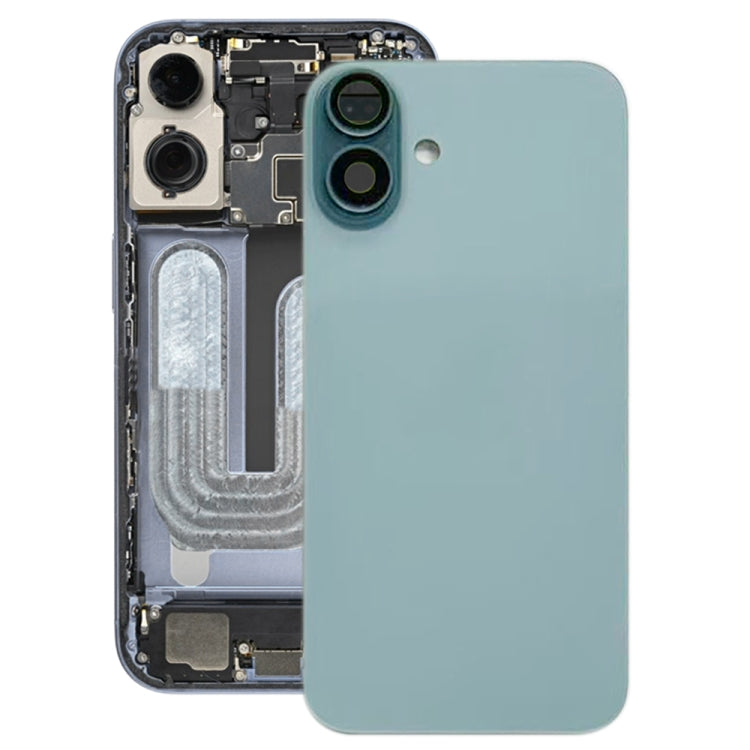 For iPhone 16 Battery Back Cover with Camera Lens Cover(Green) -  by PMC TechLife | Online Shopping South Africa | PMC TechLife | Buy Now Pay Later Mobicred