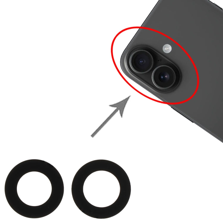 For iPhone 16 / 16 Plus 2 in 1 Back Camera Lens - Camera Series by PMc TechLife | Online Shopping South Africa | PMc TechLife | Buy Now Pay Later Mobicred