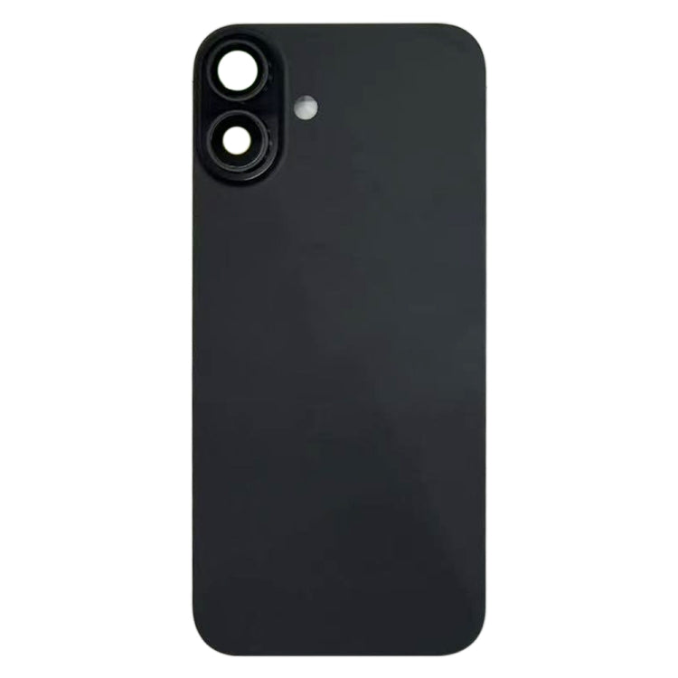 For iPhone 16 Plus Battery Back Cover with Camera Lens Cover(Black) -  by PMC TechLife | Online Shopping South Africa | PMC TechLife | Buy Now Pay Later Mobicred