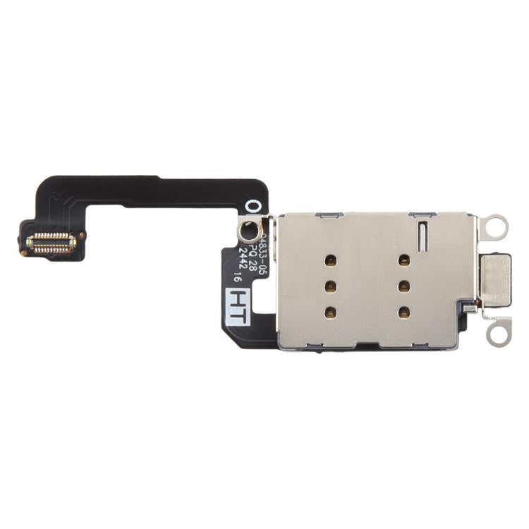 For iPhone 16 Plus Single SIM Card Holder Socket with Flex Cable - Flex Cable by PMc TechLife | Online Shopping South Africa | PMc TechLife | Buy Now Pay Later Mobicred