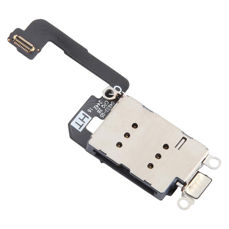 For iPhone 16 Single SIM Card Holder Socket with Flex Cable - Flex Cable by PMc TechLife | Online Shopping South Africa | PMc TechLife | Buy Now Pay Later Mobicred