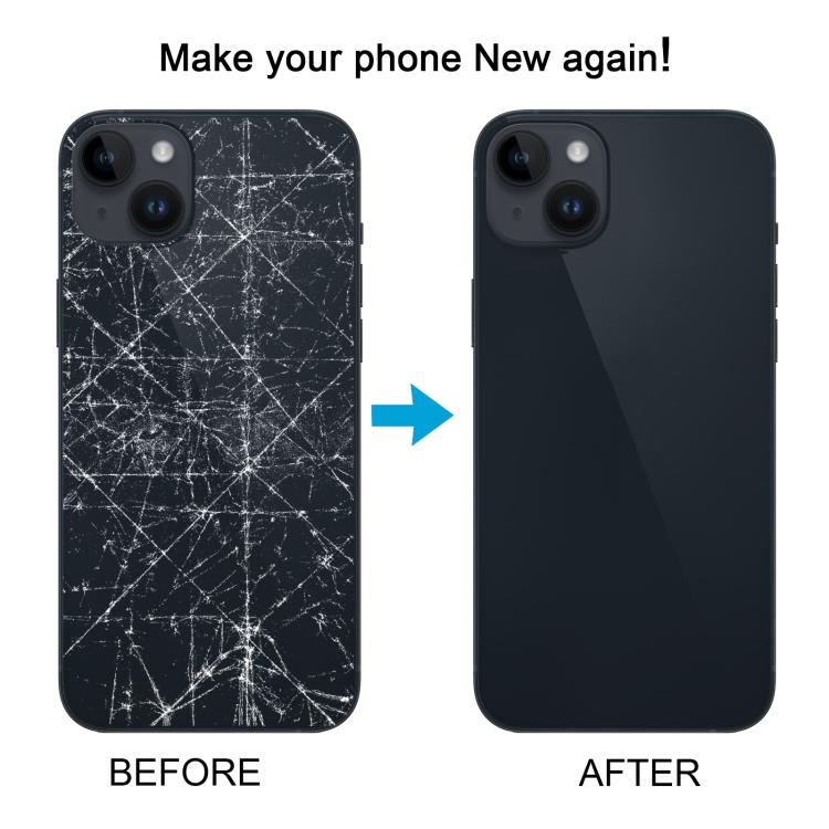 For iPhone 14 Plus China Version Battery Back Cover with Middle Frame(Black) - Back Cover by PMc TechLife | Online Shopping South Africa | PMc TechLife | Buy Now Pay Later Mobicred