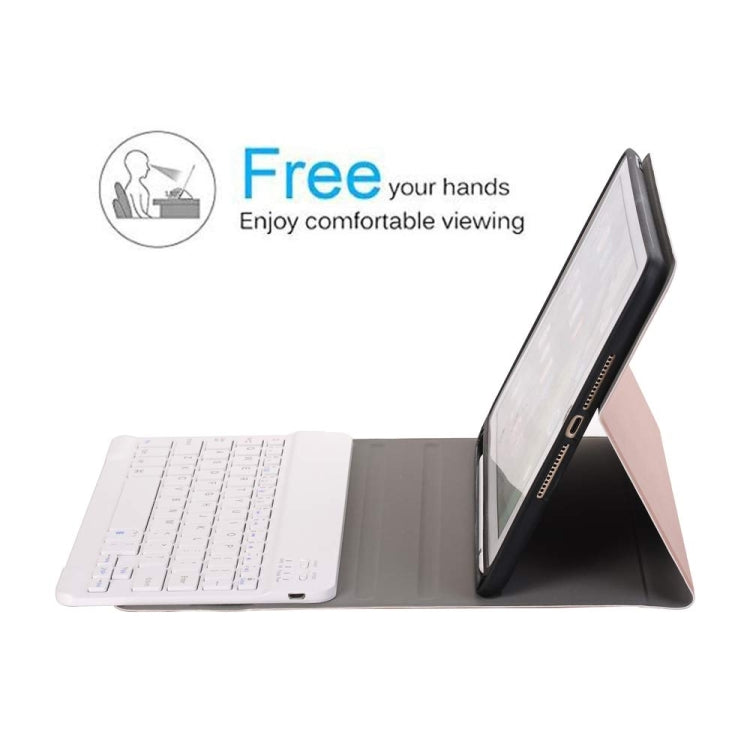 Detachable Bluetooth Keyboard + Horizontal Flip Leather Tablet Case with Holder & Pencil Holder for iPad Pro 9.7 inch, iPad Air, iPad Air 2, iPad 9.7 inch (2017), iPad 9.7 inch (2018) (Gold) - free shipping - PMC TechLife - Order now!