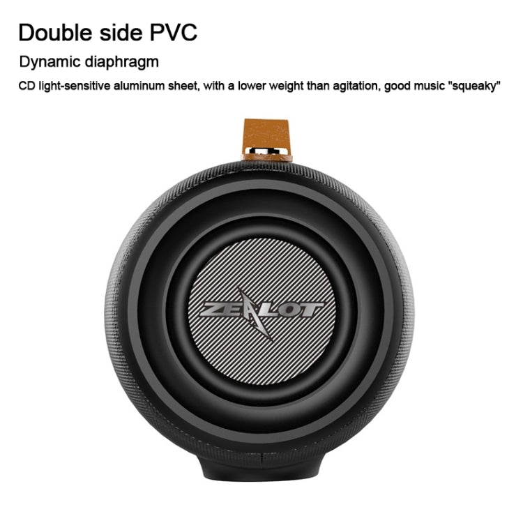 ZEALOT S27 Multifunctional Bass Wireless Bluetooth Speaker, Built-in Microphone, Support Bluetooth Call & AUX & TF Card & 1x93mm + 2x66mm Speakers(Camouflage Red) - free shipping - PMC Jewellery - Order now!