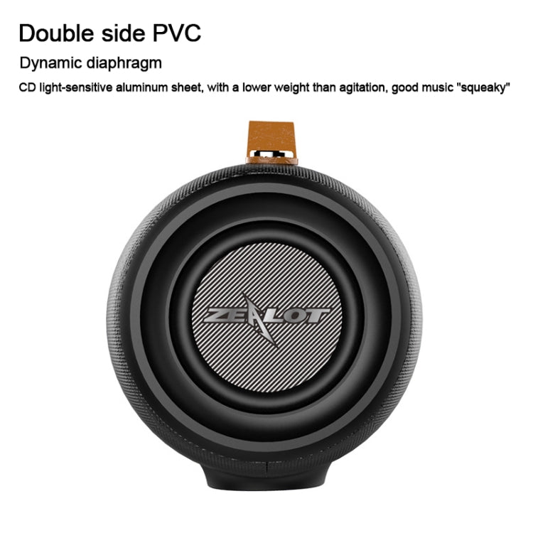 ZEALOT S27 Multifunctional Bass Wireless Bluetooth Speaker, Built-in Microphone, Support Bluetooth Call & AUX & TF Card & 1x93mm + 2x66mm Speakers(Camouflage Blue) - free shipping - PMC Jewellery - Order now!
