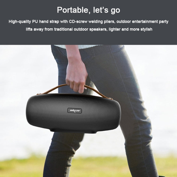 ZEALOT S27 Multifunctional Bass Wireless Bluetooth Speaker, Built-in Microphone, Support Bluetooth Call & AUX & TF Card & 1x93mm + 2x66mm Speakers(Camouflage Blue) - free shipping - PMC Jewellery - Order now!