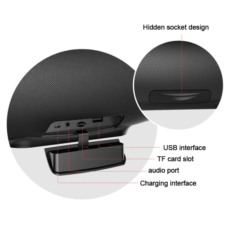 ZEALOT S27 Multifunctional Bass Wireless Bluetooth Speaker, Built-in Microphone, Support Bluetooth Call & AUX & TF Card & 1x93mm + 2x66mm Speakers(Camouflage Blue) - free shipping - PMC Jewellery - Order now!