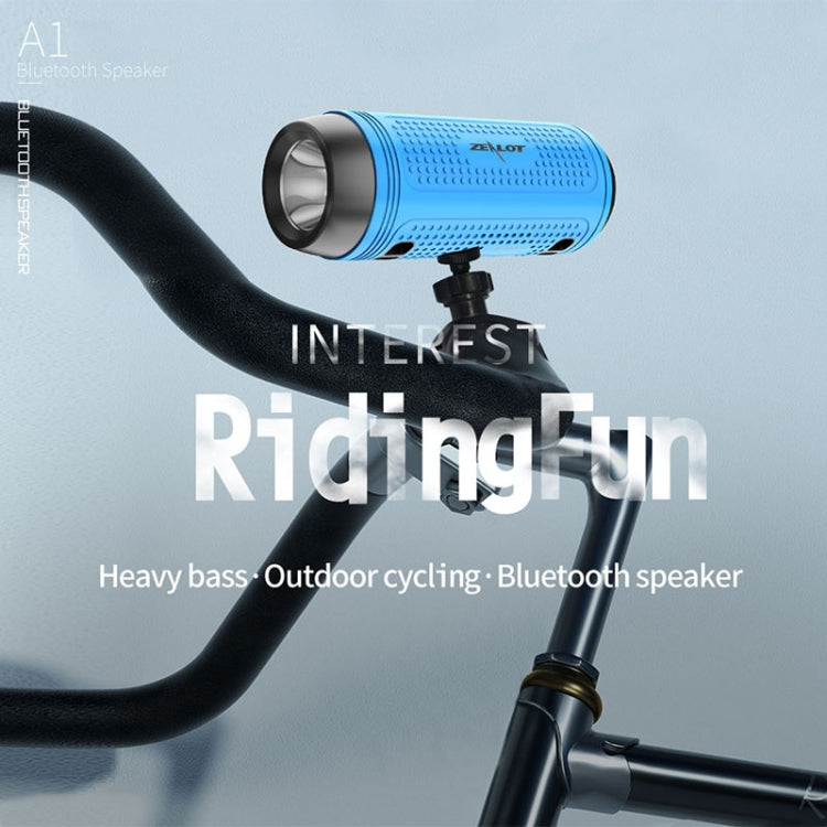 ZEALOT A1 Multifunctional Bass Wireless Bluetooth Speaker, Built-in Microphone, Support Bluetooth Call & AUX & TF Card & LED Lights (Brown) - free shipping - PMC Jewellery - Order now!