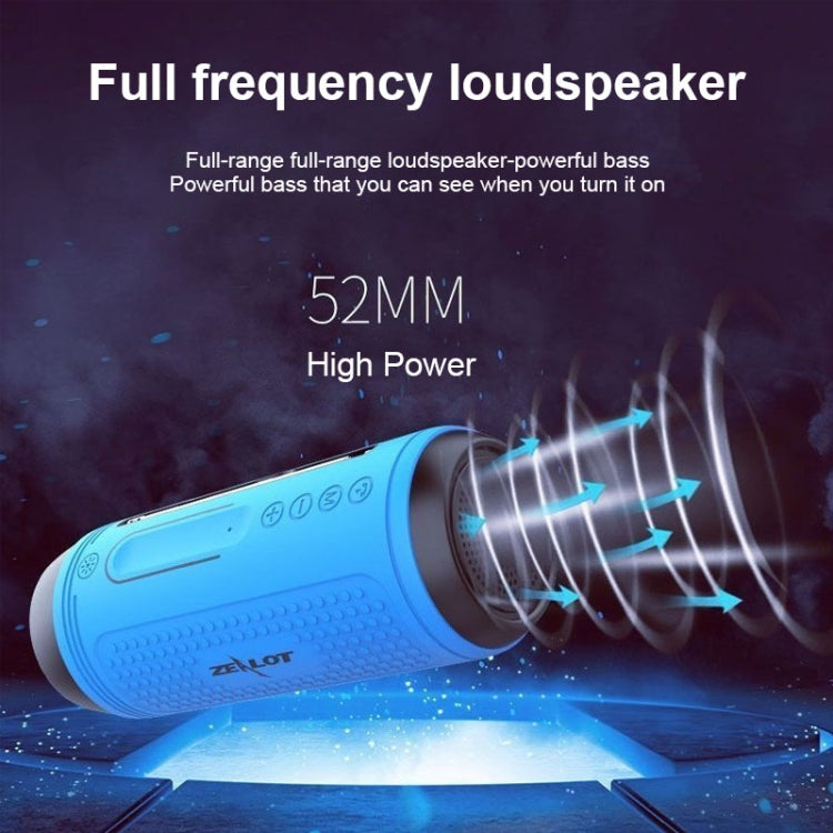 ZEALOT A1 Multifunctional Bass Wireless Bluetooth Speaker, Built-in Microphone, Support Bluetooth Call & AUX & TF Card & LED Lights (Red) - free shipping - PMC Jewellery - Order now!