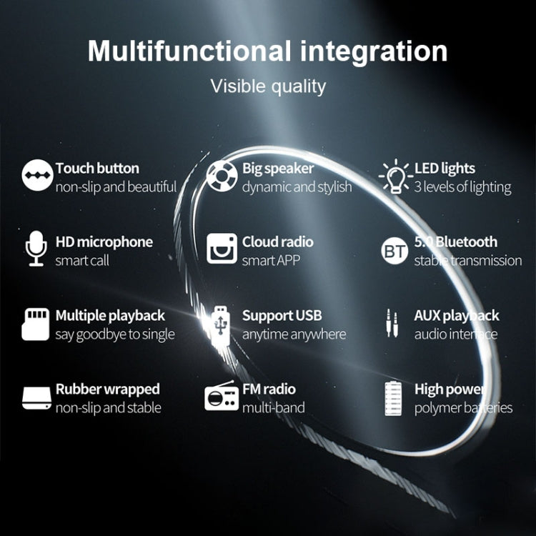 ZEALOT A2 Multifunctional Bass Wireless Bluetooth Speaker, Built-in Microphone, Support Bluetooth Call & AUX & TF Card & LED Lights (Dark Green) - free shipping - PMC Jewellery - Order now!