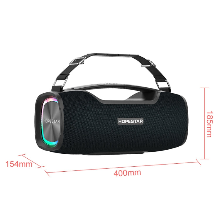 HOPESTAR A6X TWS Portable Outdoor Bluetooth Speaker with Colorful Music Lights, Support Power Bank & Hands-free Call & U Disk & TF Card & 3.5mm AUX(Black) - free shipping - PMC Jewellery - Order now!