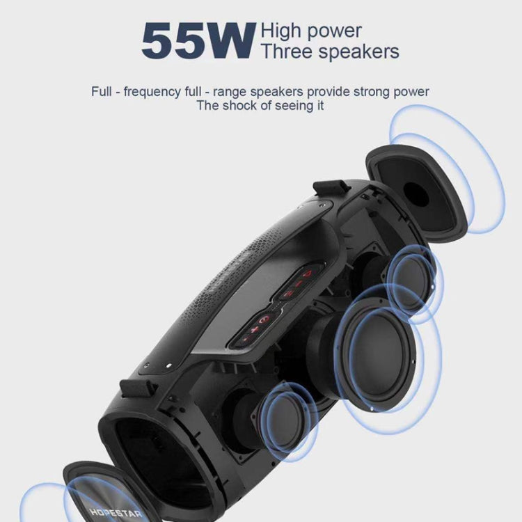 HOPESTAR A6X TWS Portable Outdoor Bluetooth Speaker with Colorful Music Lights, Support Power Bank & Hands-free Call & U Disk & TF Card & 3.5mm AUX(Green) - free shipping - PMC Jewellery - Order now!