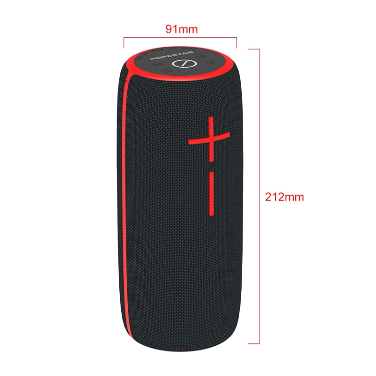 HOPESTAR P21 TWS Portable Outdoor Waterproof Woven Textured Bluetooth Speaker, Support Hands-free Call & U Disk & TF Card & 3.5mm AUX & FM (Black) - free shipping - PMC Jewellery - Order now!