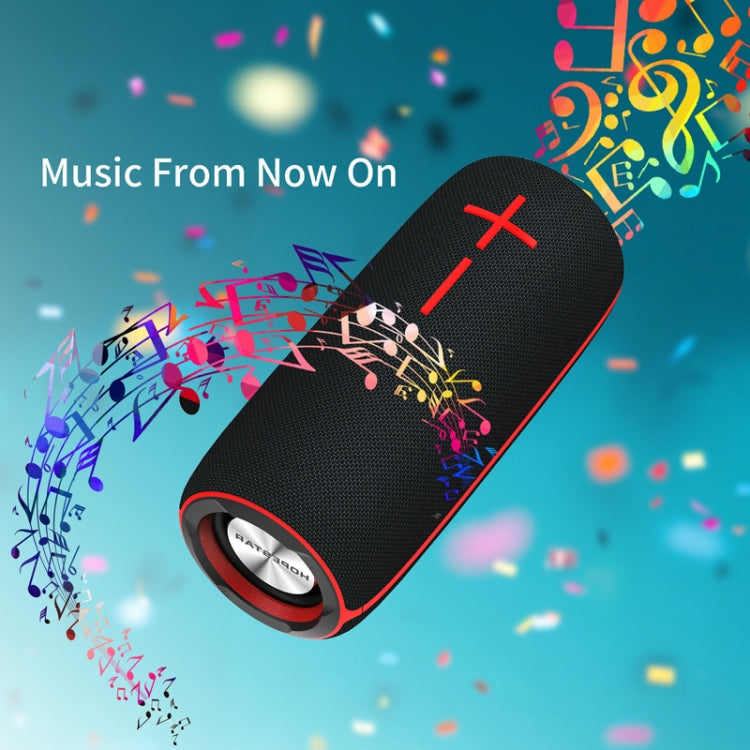 HOPESTAR P21 TWS Portable Outdoor Waterproof Woven Textured Bluetooth Speaker, Support Hands-free Call & U Disk & TF Card & 3.5mm AUX & FM (Black) - free shipping - PMC Jewellery - Order now!