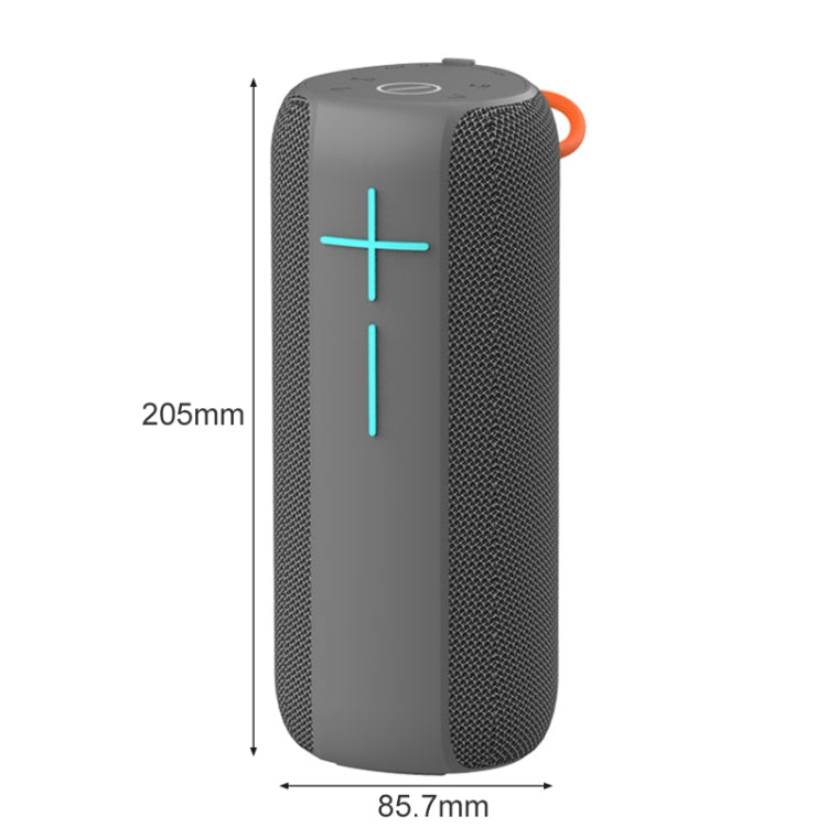 HOPESTAR P14 Pro Portable Outdoor Waterproof Wireless Bluetooth Speaker, Support Hands-free Call & U Disk & TF Card & 3.5mm AUX & FM (Grey) - free shipping - PMC Jewellery - Order now!