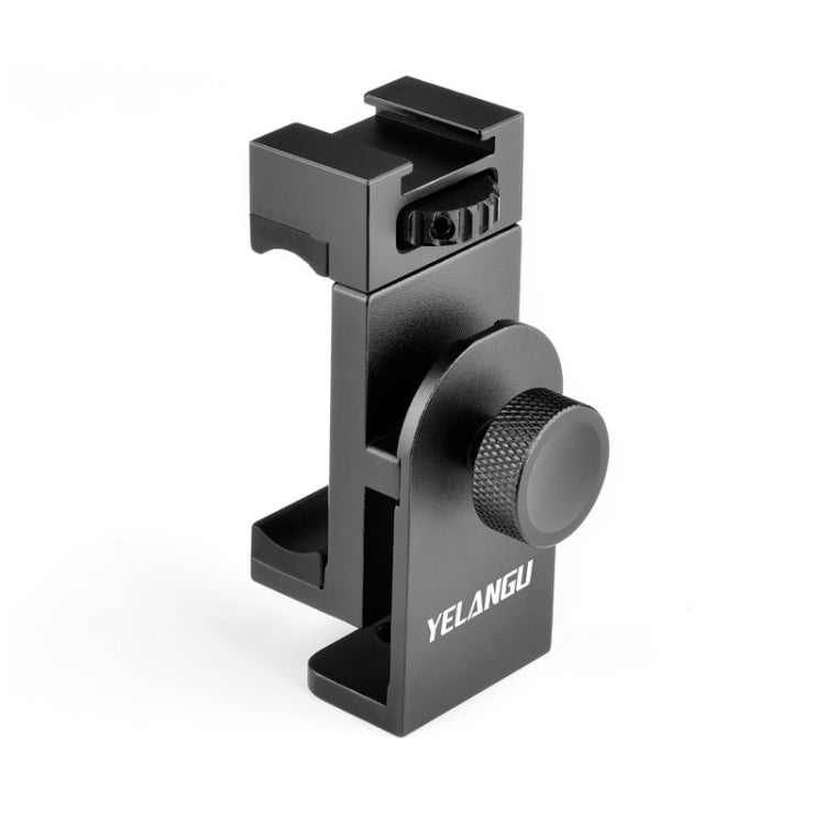 YELANGU PC03 Folding Phone Holder Horizontal Vertical Shooting Phone Clamp Holder Bracket(Black) - free shipping - PMC Jewellery - Order now!