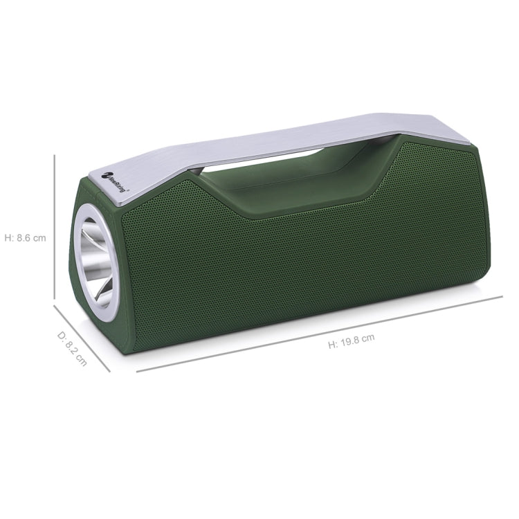 NewRixing NR-2028 Portable Lighting Wireless Bluetooth Stereo Speaker Support TWS Function Speaker (Green) - free shipping - PMC Jewellery - Order now!