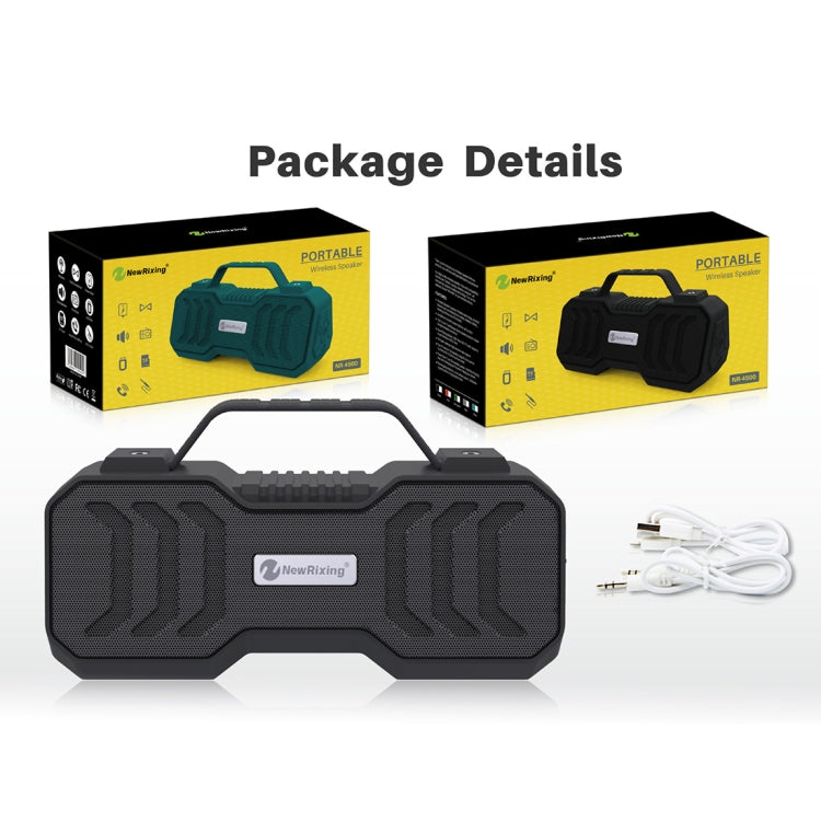 NewRixing NR-4500 Portable Wireless Bluetooth Stereo Speaker Support TWS / FM Function Speaker (Grey) - free shipping - PMC Jewellery - Order now!