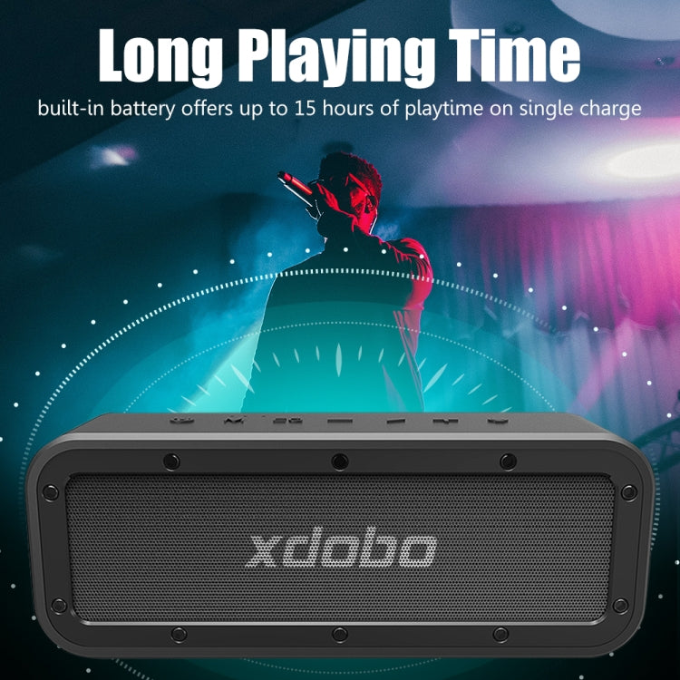 XDOBO Wake 1983 IPX7 Waterproof Portable Outdoor Wireless Bluetooth Speaker (Black) - free shipping - PMC Jewellery - Order now!