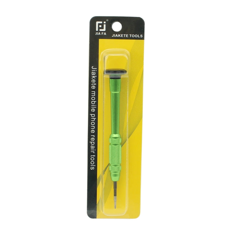 JIAFA JF-609-0.6Y Tri-point 0.6 Repair Screwdriver for iPhone X/ 8/ 8P/ 7/ 7P & Apple Watch(Green) - free shipping - PMc TechLife - Order now!