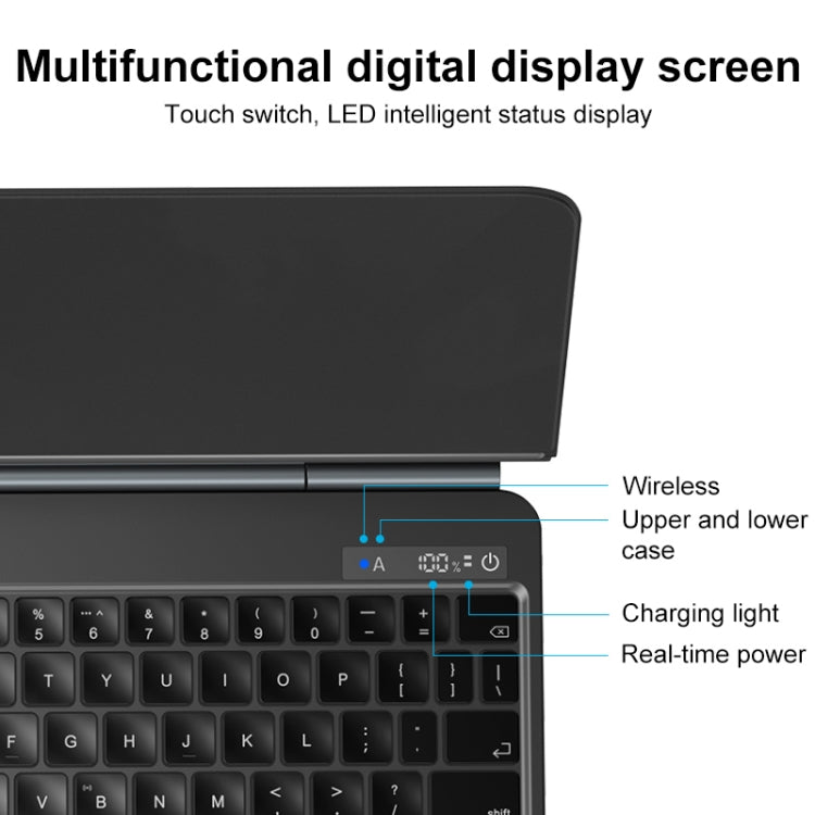 MOMAX KB3M MAG LINK Wireless Suspended Magnetic Keyboard Leather Case For iPad Pro 11 2022 / 2021 / 2020 / 2018 / Air 2022 / 2020 10.9 (Black) - free shipping - PMC TechLife - Order now!