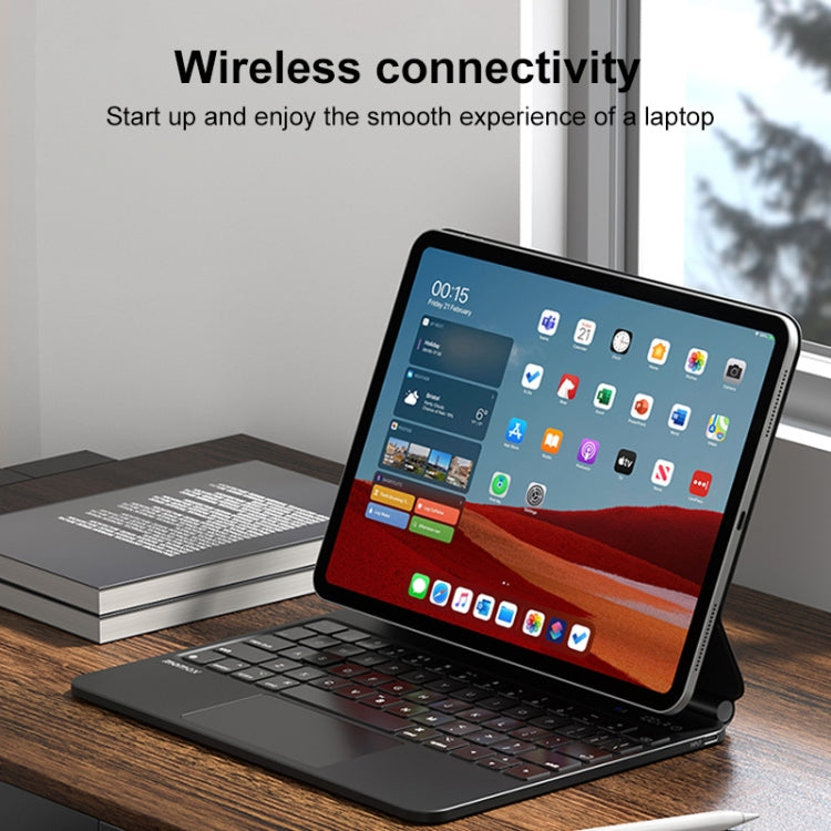 MOMAX KB3M MAG LINK Wireless Suspended Magnetic Keyboard Leather Case For iPad Pro 11 2022 / 2021 / 2020 / 2018 / Air 2022 / 2020 10.9 (Black) - free shipping - PMC TechLife - Order now!
