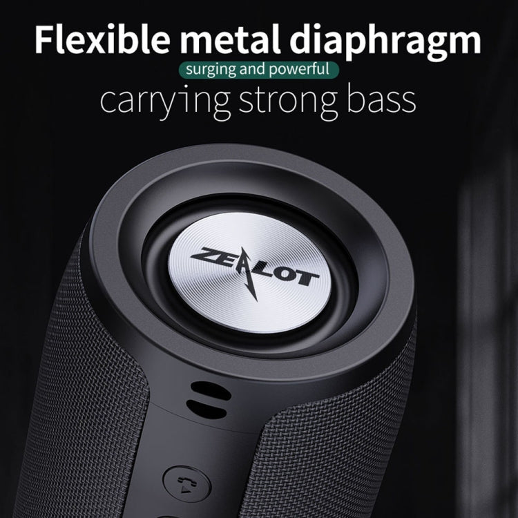 ZEALOT S51 Portable Stereo Bluetooth Speaker with Built-in Mic, Support Hands-Free Call & TF Card & AUX(Black) - free shipping - PMC Jewellery - Order now!