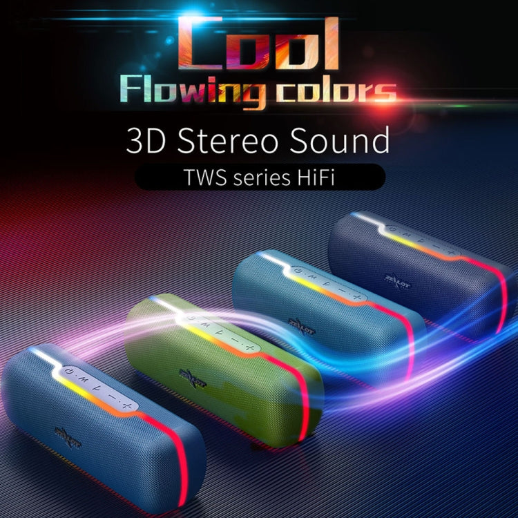 ZEALOT S55 Portable Stereo Bluetooth Speaker with Built-in Mic, Support Hands-Free Call & TF Card & AUX (Lake Blue) - free shipping - PMC Jewellery - Order now!