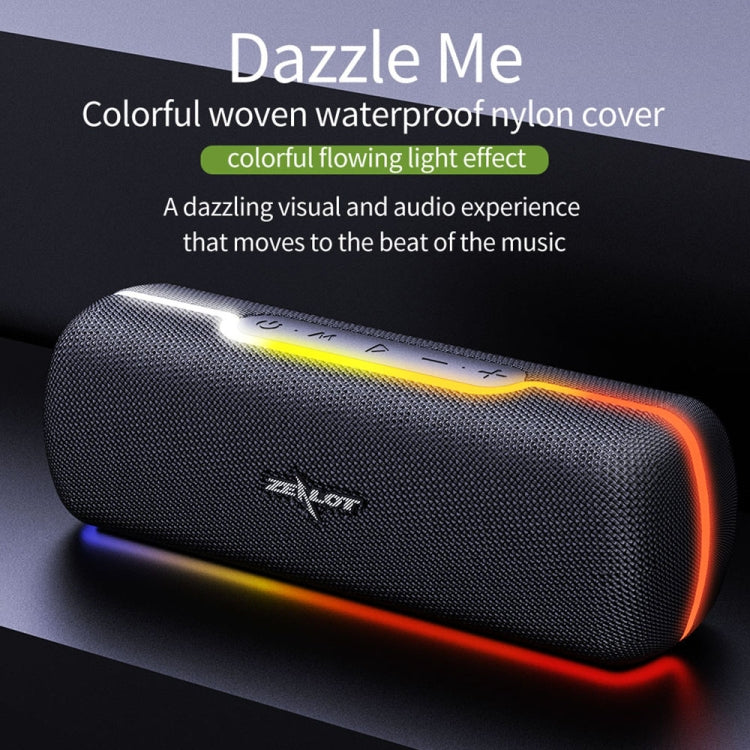 ZEALOT S55 Portable Stereo Bluetooth Speaker with Built-in Mic, Support Hands-Free Call & TF Card & AUX (Blue) - free shipping - PMC Jewellery - Order now!