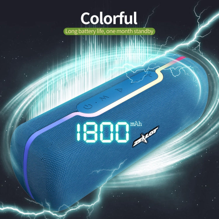 ZEALOT S55 Portable Stereo Bluetooth Speaker with Built-in Mic, Support Hands-Free Call & TF Card & AUX (Blue) - free shipping - PMC Jewellery - Order now!