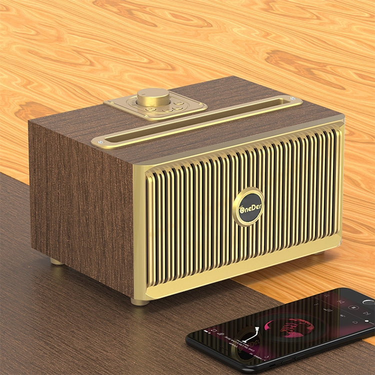 Oneder V6 Portable Wireless Bluetooth Speaker, Support Hands-free & FM & TF Card & AUX & USB Drive (Bronze) - free shipping - PMC Jewellery - Order now!