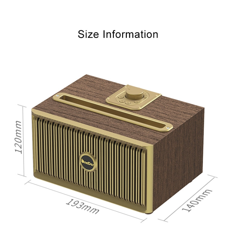 Oneder V6 Portable Wireless Bluetooth Speaker, Support Hands-free & FM & TF Card & AUX & USB Drive (Bronze) - free shipping - PMC Jewellery - Order now!