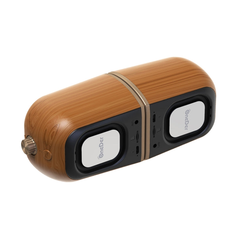 Oneder V8 Magnetic Suction Pair Stereo Sound Box Wireless Bluetooth Speaker with Strap, Support Hands-free & TF Card & AUX & USB Drive(Champagne Gold) - free shipping - PMC Jewellery - Order now!
